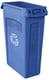 Rubbermaid Slim Jim Container 87ltr blauw met luchtsleuven