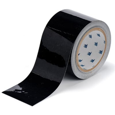 Brady ToughStripe tape 76,2mm x 30mtr zwart voor vloermarkering