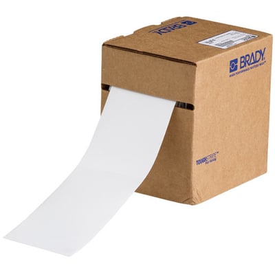 Brady ToughStripe tape 76,2mm x 30mtr wit voor vloermarkering