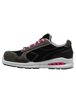 Diadora Run Net Airbox S1P veiligheidsschoen laag  smoke zwart maat 35