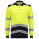 Tricorp Workwear multinorm poloshirt bicolor fluor geel inkblauw maat XS