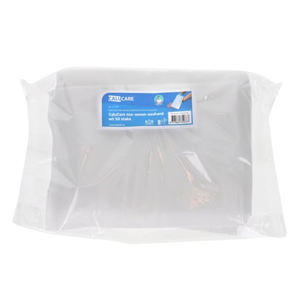 CaluCare non-woven washand wit 50st 