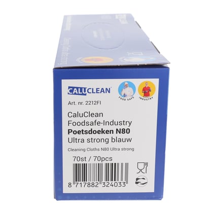 CaluClean Foodsafe – Industry poetsdoeken N80 Ultra Strong Blauw 70st