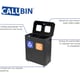 CaluBin recyclingstation 2x 60ltr zwart 