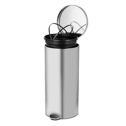 CaluBin pedaalemmer satin steel 30ltr 