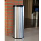 CaluBin vlamdovende afvalbak satin steel 30ltr 