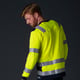 Tricorp Workwear multinorm sweater bicolor fluor geel inkblauw maat XS