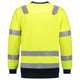 Tricorp Workwear multinorm sweater bicolor fluor geel inkblauw maat XS