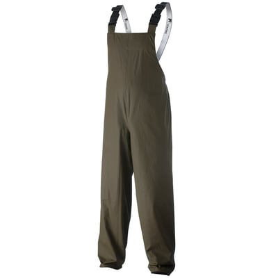 Dolfing dungaree P12 Caledon regentuinbroek   met bretels olijfgroen maat S