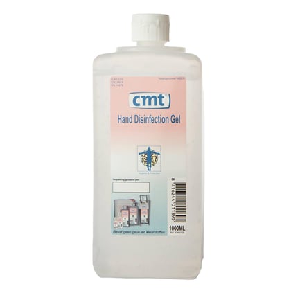 CMT hand desinfectie alcoholgel 1ltr 