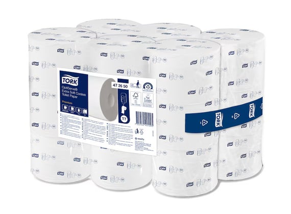 Tork Optiserve extra zacht hulsloos toiletpapier wit 18 rol 3-lgs