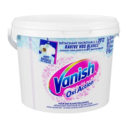 Vanish wasbooster poeder oxi Action Whitening 2,7kg