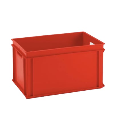 Euronorm stapelbak rood 60ltr 600x400x325mm 