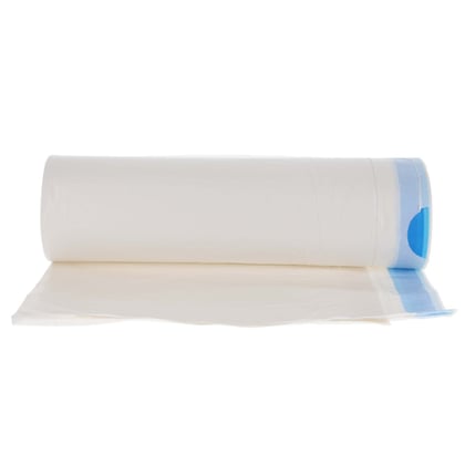 CaluClean afvalzak met trekband 70x100cm wit  LDPE T30 25st