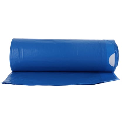 CaluClean afvalzak met trekband 70x100cm blauw  LDPE T50 25st