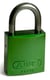 Brady hangslot aluminium met beugel van 25mm groen