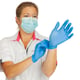 CaluGloves Medical Blue Care nitril wegwerphandschoenen maat S 200st