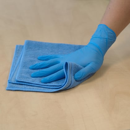 CaluClean Premium microvezeldoek 40x40cm blauw