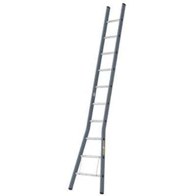 Dirks gecoate uitgebogen aluminium ladder 18 sp