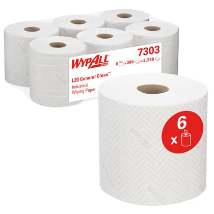 Wypall L20 Airflex poetsdoek 2-lgs wit 6x336st 