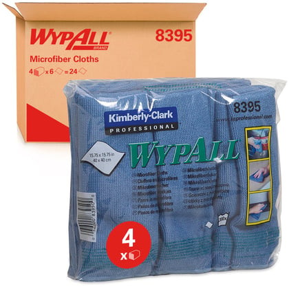 Wypall Microfibre doekje 40x40cm blauw