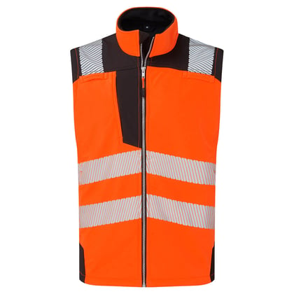 Portwest Hi-vis vest softshell  oranje maat S